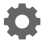 Gray Gear Icon 